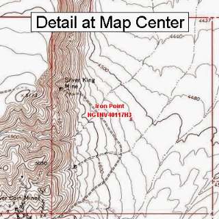 USGS Topographic Quadrangle Map   Iron Point, Nevada (Folded 