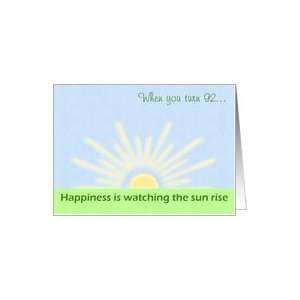    Birthday Happiness at 92  warm greeting  Card: Toys & Games