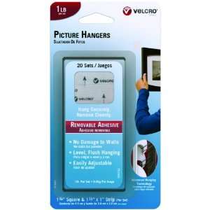 com Velcro Brand Removable Picture Hangers, 1.5 Inch x 1 Inch strips 