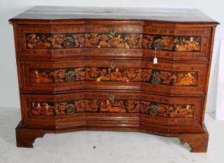 Antique Italian 17/18th C ivory inlaid chest # as/3747  