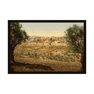  View from the Mount of Olives 12x18 Giclee on canvas