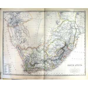   MAP 1883 NAMAQUA LAND DAMARA BECHUANA TRANSVAAL