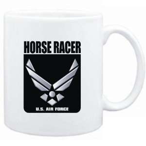  Mug White  Horse Racer   U.S. AIR FORCE  Sports Sports 