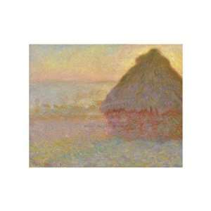 Grainstack (Sunset), 1891 by Claude Monet 14x11 