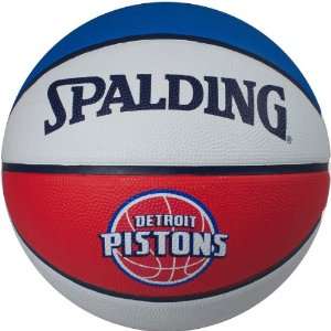   Detroit Pistons Full Size Rubber Basketball: Sports & Outdoors