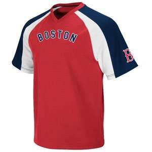 Boston Red Sox Cooperstown V Neck Crusader Jersey   Large  