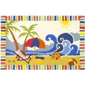  Tropical Palm Trees Sun & Surf JellyBean Accent Rug: Home 