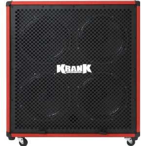  Krank Red Rev 4x12 Speaker Cabinet with Black Grill 