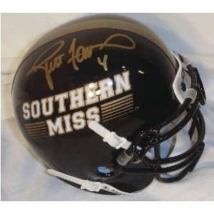  Brett Favre S. Mississippi Golden Eagles Autographed Mini 