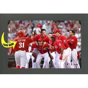  Cincinnati Reds Personalized Print with YOUR NAME   8 