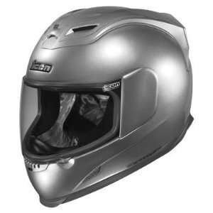  ICON AIRFRAME SOLID HELMET SILVER MD Automotive