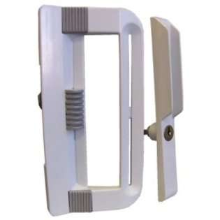 Ideal Security Inc. SK800KBL Patio Door Handle Set Keyed, White at 