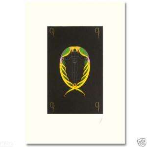 Letter Q (1976) Limited Serigraph Hand Signed by ERTE  