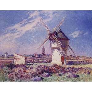   Ferdinand du Puigaudeau   24 x 18 inches   Windmills near the Town of