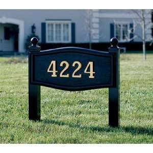 Housemark Large Roundtangle Address Plaque and Post Kit  