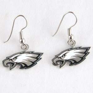  Philadelphia Eagles Logo Wire Earrings: Sports & Outdoors