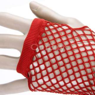 Sexy Lady Party Dress Bridal Fishnet Fingerless Gloves  