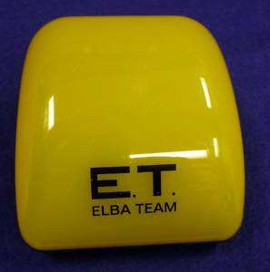 EMPTY E.T. ELBA TEAM YELLOW BLACK PLASTIC BOX W PILLOW  