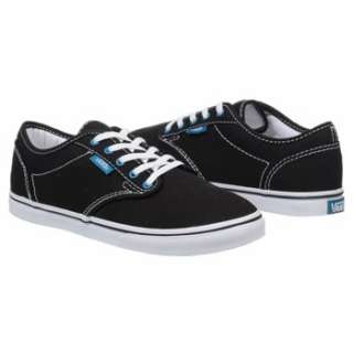 Athletics Vans Womens Atwood Low Black/Ocean/White Shoes 