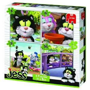   Guess With Jess 4 In 1 Puzzles 4, 6, 9, 12 Jigsaw Pieces: Toys & Games
