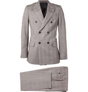   Clothing  Suits  Suits  Prince of Wales Check Wool Blend Suit