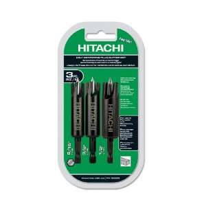  Hitachi 728009 High Speed Steel Plug Cutter Set, 3 Piece 