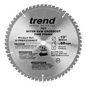   by 60 Tooth 5/8 Inch Bore Sliding Compound Thin Kerf Miter Saw Blade