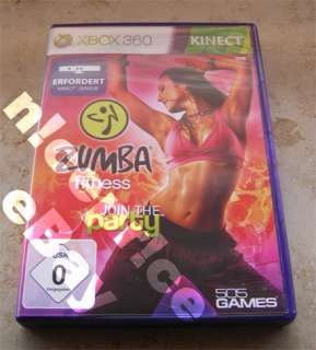 Zumba fitness Kinect XBOX 360 WIE NEU  TOP  