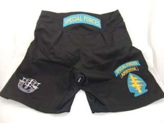 US ARMY SPECIAL FORCES SF MMA PT BLACK BOARD SHORTS  