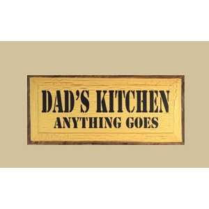   Gifts I818DKG Dads Kitchen Anything Goes Sign Patio, Lawn & Garden