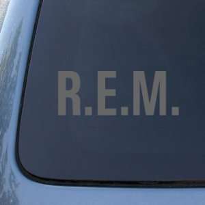  REM   Vinyl Car Decal Sticker #1870  Vinyl Color Silver 
