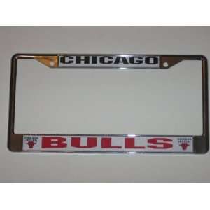  CHICAGO BULLS Durable Metal LICENSE PLATE FRAME: Sports 