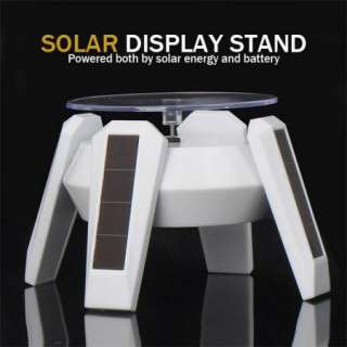 Solar Powered Rotating Display Stand Turn Table Plate  