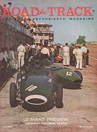 Road & Track July 1958 Peugeot 503 Feature  