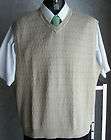 new pima cotton vest tan john ashford golf xl expedited