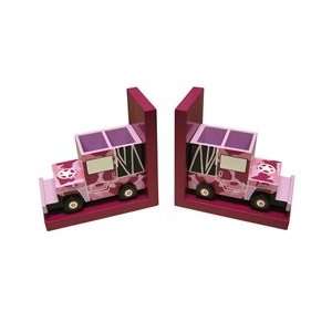 Pink Camouflage Bookends 