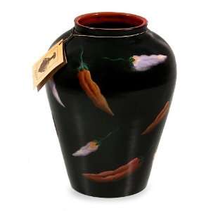  Ceramic vase, Hot Peppers (large): Home & Kitchen