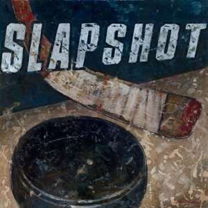Slap Shot Hockey Canvas Reproduction 
