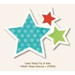 Lime Twist Fly A Kite Die Cut Cardstock Shape Wish Stars 