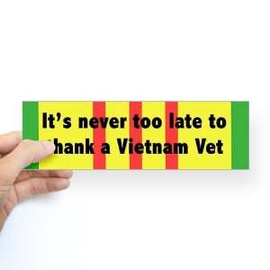  Vietnam Vets Military Bumper Sticker by  Arts 