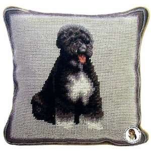  Portuguese Water Dog Needlepoint 10 Dog Pillow