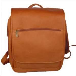  David King 348 Large Laptop Flapover Backpack Color Tan 