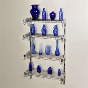 Shelf Chrome Wire Wall Mounted shelving Kit from The Shelving 
