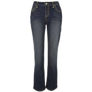  Misses Earl Jean White Stitch Straight Leg Jeans Clothing