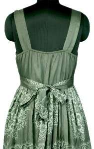 NEW Plus size DIDI Printed Bohemian Green Dress L  