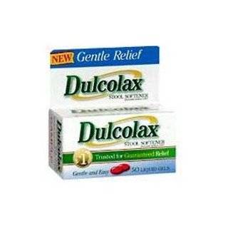 Dulcolax Liquid Gels Stool Softener Relieves Constipation   50 Each by 
