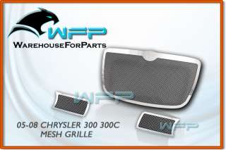 05 06 07 Chrysler 300 300C Wire Mesh Grille Grill Combo  