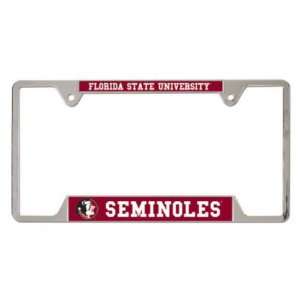  Florida State University Metal License Plate Frame: Sports 