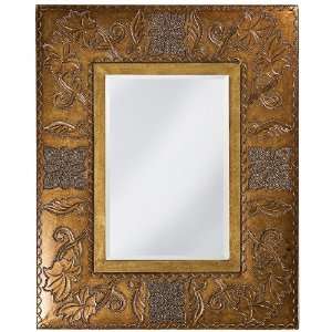   Bronze Embossed Floral Theme 41 High Wall Mirror