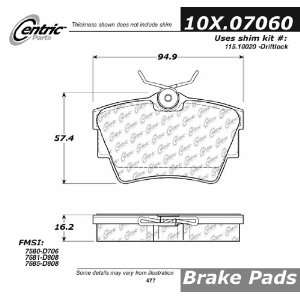  Centric Parts, 102.07060, CTek Brake Pads Automotive